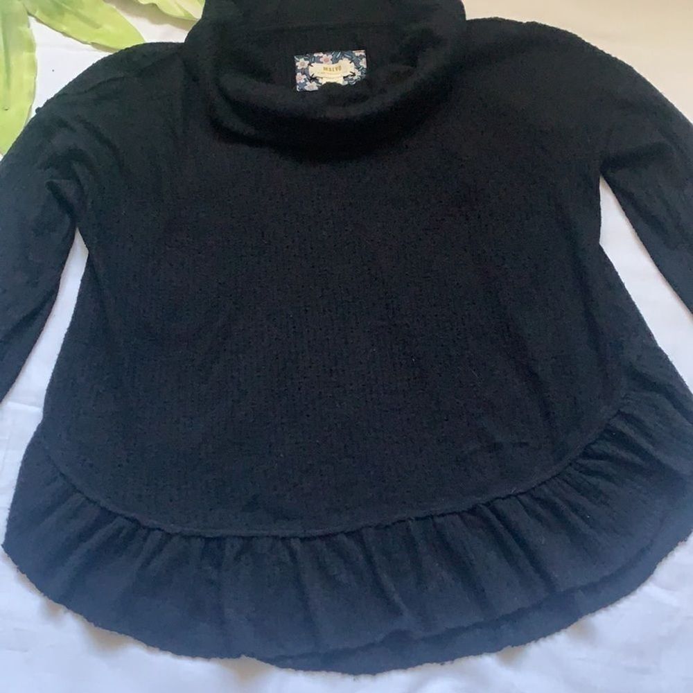🌟ANTHROPOLOGIE Maeve Addie Ruffled Hacci Pullover🌟 - Picture 8 of 14